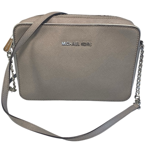 Michael Kors Handbags - Michael Kors Metallic Taupe Crossbody Bag